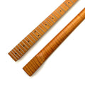 Wholesale 22 Frets Electric Guitar Neck TL Roasted Flame Maple Guitar Necks with Maple Fretboard