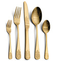 Hot Selling Stainless Steel 18/10 Luxury Gold Flatware Wedding Cutlery Set with Custom Logo