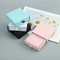 New Arrival Luxury Necklace Pendant Packaging Set Pull out Paper Box and Small Cotton Envelope Bag for Jewelry