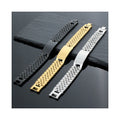 Men's Stainless Steel Curved Watch Band Bracelet Can Be LOGO DIY Simple Stainless Steel Bangles Bracelets