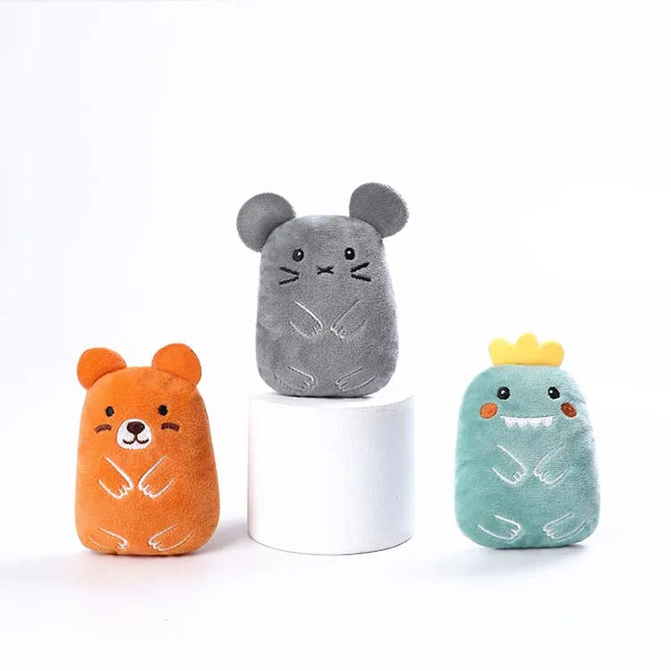 Adorable Cute Mini Animal Cat Kitten Toy Polyester Catnip Toys Eco-friendly & Durable for Cats Wholesale