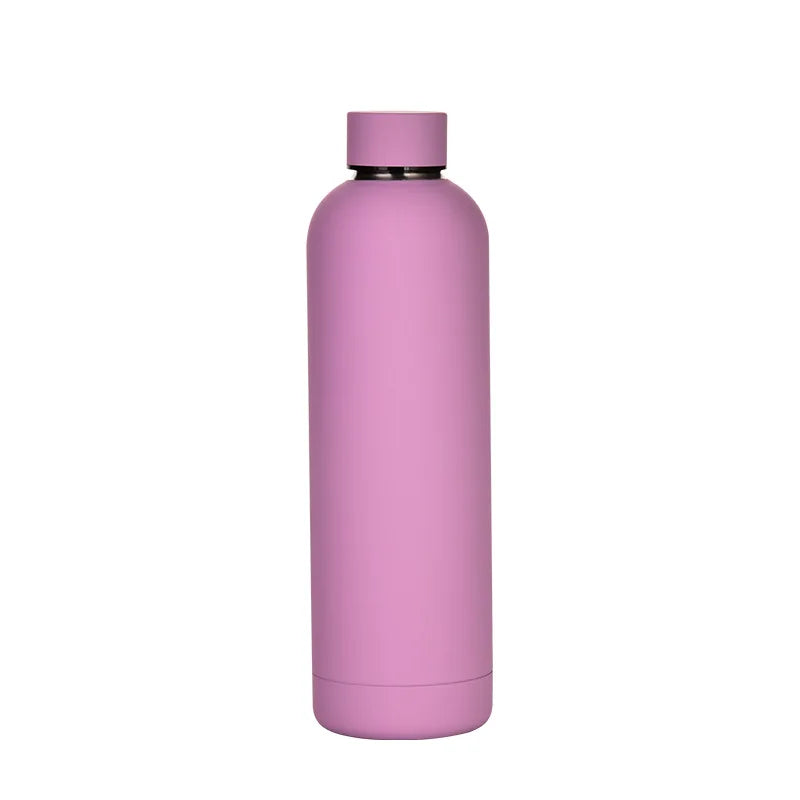 FX Factory Hot Sale Minimalist Stainless Steel Double Wall Leak-Proof Water Bottle 12-24 Hours Thermal Insulation Small Mouth