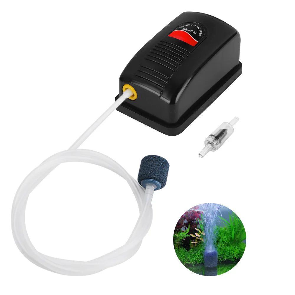 RS-180 Fish Tank Small Oxygen Pump Low Noise Fish Tank Oxygen Pump Aquarium Air Pump