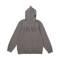 Wholesale No String Custom 3D Logo Puff Print Zip up Hoodie
