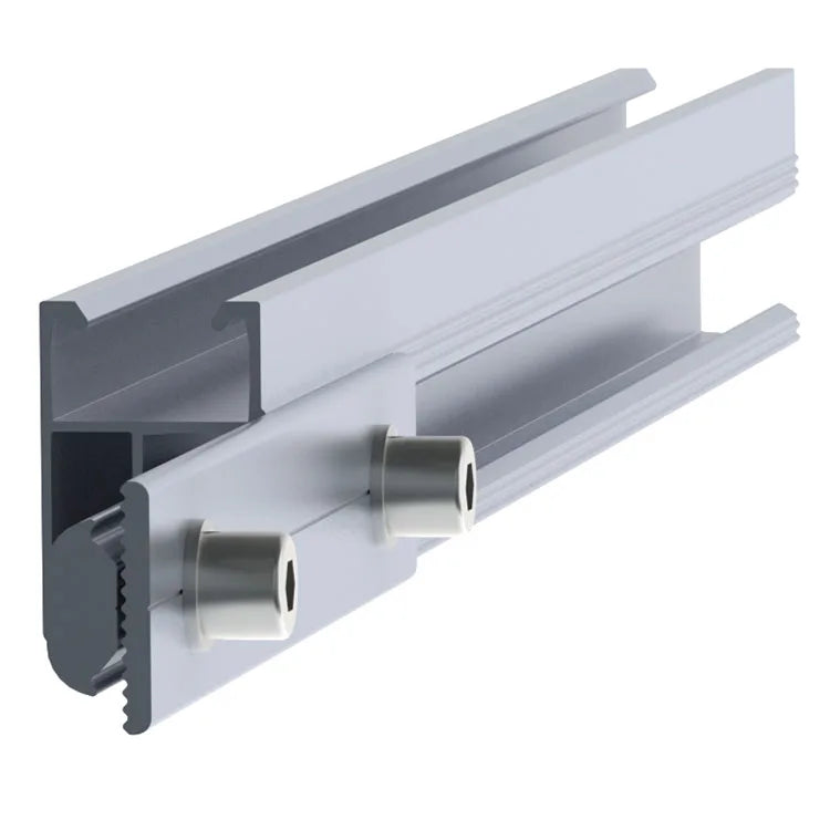 AL6005-T5 Yuens Aluminum Solar Panel Mounting Racking Rail for Solar Roof ISO/CE Certified