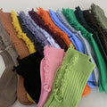Ins Hole Beggar Socks Female Net Celebrity Female Pile Pile Socks Jk Random Long Tube Pure Cotton Women's Slouch Sock