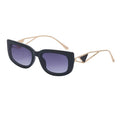 Fashion Brand Designer Retro Small Metal Cutout Frame Sunglasses Men Women Driving Eyewear