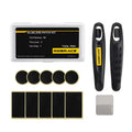 RIDERACE Bicycle Tire Patch Glueless Kit Wheel Tyre Lever MTB Road Bike Inner Tire No-glue Adhesive Quick Dry Repair Tool Set