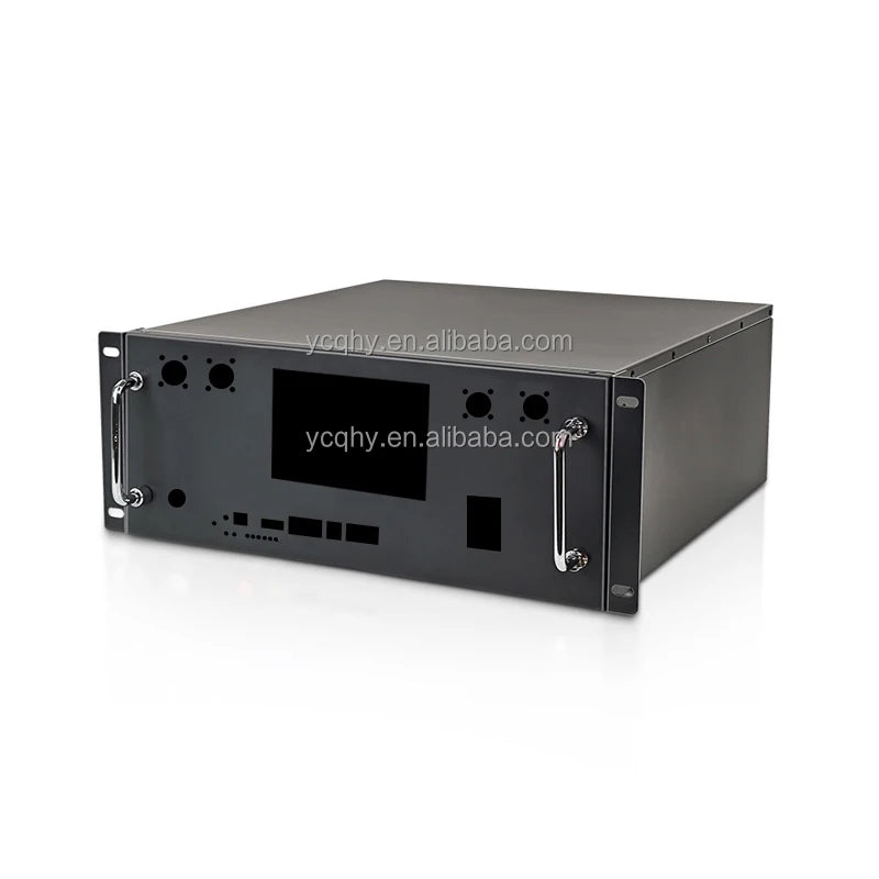 QHY Metal Black Battery Box with JK PB1A16S10P BMS for 48V 16S 100Ah Lifepo4 Prismatic Battery Case Housing