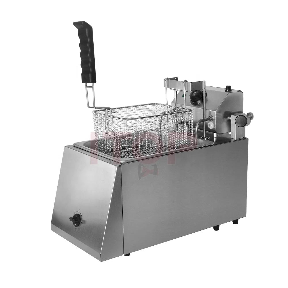 Electric Auto Lift Type Electric Fryer 8L Deep Lift up Fryer Chicken Frying Machine Chips Fryer