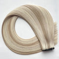 Silky Straight Wave Cuticle Aligned 13A Double Drawn Hair Weft Genius Micro Seamless Machine Double Weft Model Body