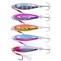J51 Micro Jig Lures 7g 10g 15g 20g 30g Metal Jig Spoon with Hooks Lead Fish Lure for Saltwater Fishing Small Bait