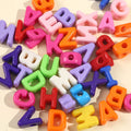 160 Pcs Chunky Plastic Mobile Phone Chain Bead Acrylic UV Plated Iridescent Large Hole 20mm Alphabet Letter Beads