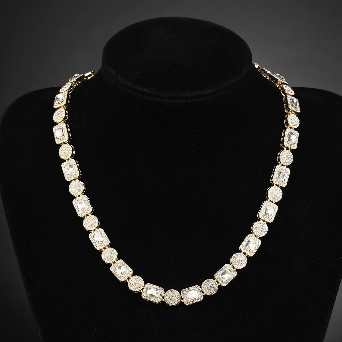 High Quality 10mm Sugar Necklace Advanced Design Hot Hip Hop Rock Sugar Chain Gold Silver White Diamond for Europe United States