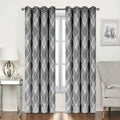 XinLan Fancy Window Treatment Luxury Modern Noise Reduce Wave Jacquard Cortinas Curtains for Wholesale