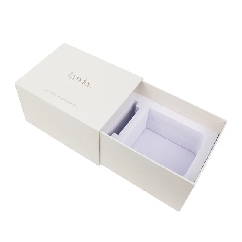 Custom Logo Embossed Solid Color Printing Paper Drawer Gift Box for Clothing Jewelry  Packaging