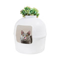 Wholesale Multifunctional Shell Plant Cat Litter Plastic Hidden Removable Cover Solid Pattern Double Acting Furniture