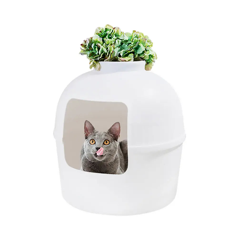 Wholesale Multifunctional Shell Plant Cat Litter Plastic Hidden Removable Cover Solid Pattern Double Acting Furniture