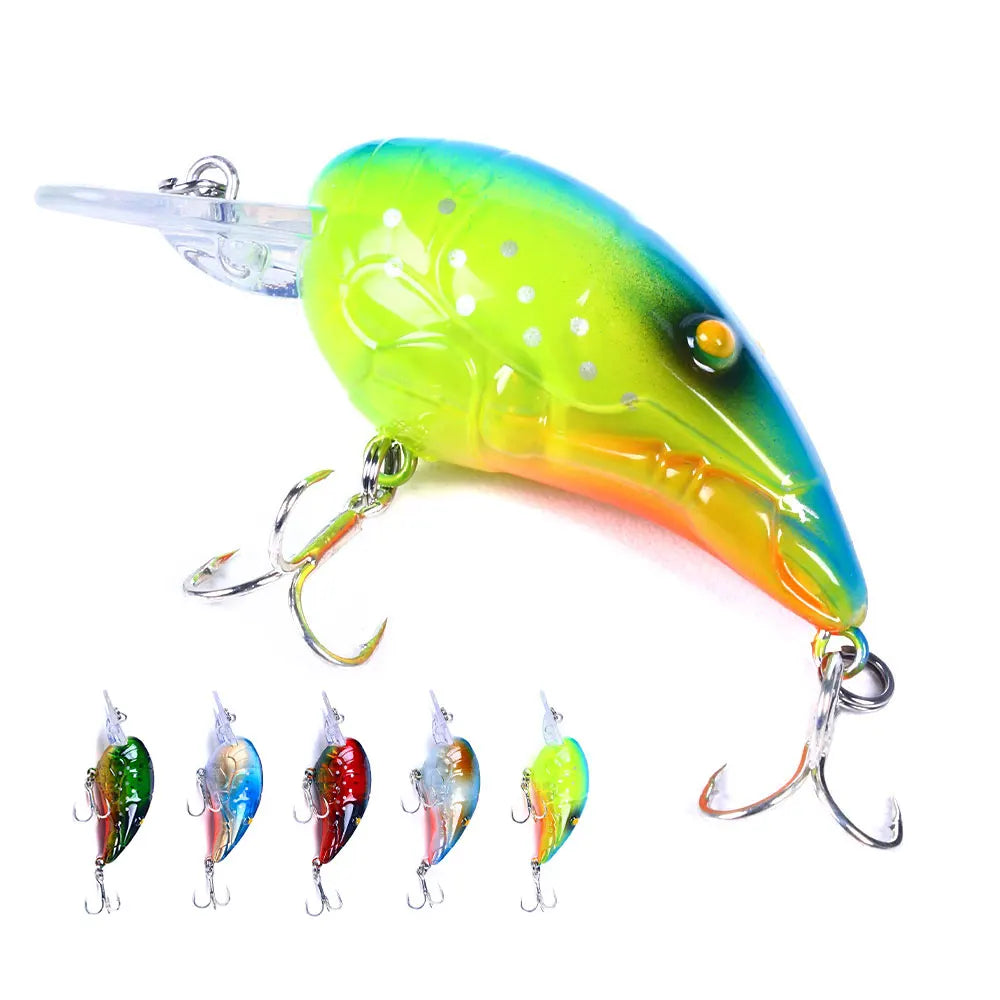 7cm/11.5g Making Hard Plastic Fishing Tackle Lure Bait Hand Painted Deep Diving Crankbait River Fishing Lures Crankbaits MegaBDM