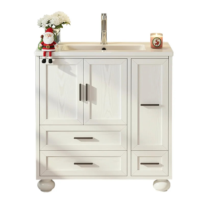 Modern Bathroom Furniture Waterproof Floor Mounted Classics Shaker Wash Vanity Storage Cabinet