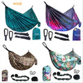 Woqi Customized Printing Patterns  Nylon Hammock with Tree  Straps for Camping