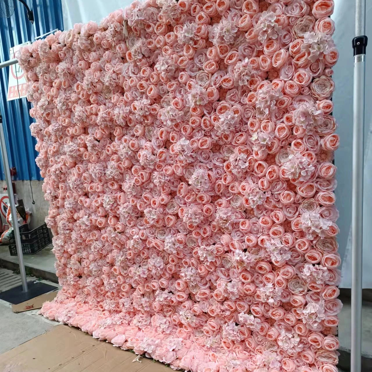 SZ0475 Cheap Artificial Floral Wall Backdrop Panels Flowers 3D Rose Wall Flowerwall Restaurant Wall Decor for Wholesale