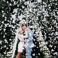 Bridal Marrage Ceremony Stage White Pink Color Biodegradable Tissue Paper Party Butterfly Confetti Wedding Decoration Supplies