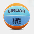 Wholesale Custom Logo PU Leather Blue Orange Size 5 6 7 Basketball Ball
