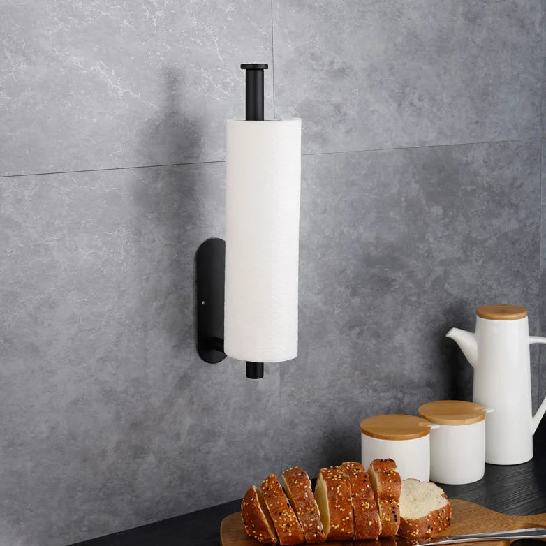 Good Quality Home Furniture Bathroom Accessories Manufacturer Matt Black Paper Towel Holder for Kitchen