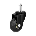 2" PU Transparent Office Chair Wheels for Desk Chair with Wheels Furniture Wheels Black Colors