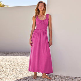 New Arrival Seaside Vacation Women Casual Strap Dress