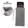 Wholesale Silver Fiber EMF Shielding RFID Fashion Anti Radiation Phone Bag Fits iPhone