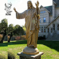 Church Decoration Metal Craft Religious Large Size Christian Jesus Christ Bronze Sculpture Gold Jesus Bronze Statue