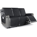 Easy-going Reversible Classic 100% Polyester Living Couch Cover Elastic Straps Split Design 3 Seat Recliner Sofa Customized