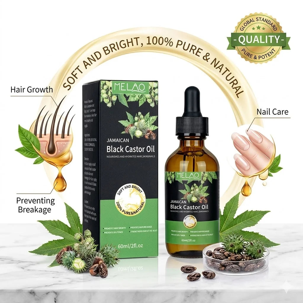 MELAO Hair Growth Strengthen Eco-Sized Cold Pressed Hexane Free Organic Bulk Skin Care 100% Pure Natural 1 Gallon Castor Oil
