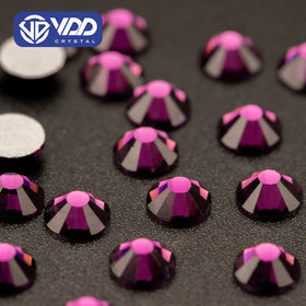 VDD 033 Amethyst SS3-SS50 Glass Rhinestones Flatback Crystal Non Hotfix Strass Diamond Stones Nail Art DIY Decorations