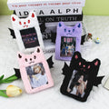 Online Shop Custom Little Devil Plush Certificate Bag Cute Cartoon Card Holder Sleeves China Manufacturer's Little Devil