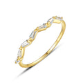 CZCITY Trendy Zircon Geometric Ring Designs Jewelry Ring Wholesale 14K Gold Plated 925 Silver Jewelry Rings for Women
