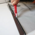 Modern Red Window Tint Tools Screen Install & Repair Tool with Nylon Rollers & Plastic Handle
