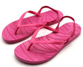 Women's Lightweight Summer Flip Flops PVC Sole Beach for Slippers with Anti-Slip Strap Breathable Debossed Design