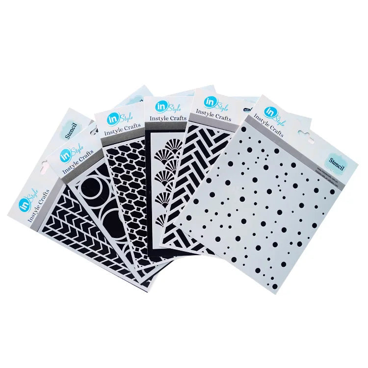 Multi Functional Coloring Drawing Tools Art Plastic Stencil for Rocks Painting for Scrapbooking Craft