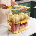 Kitchen Large Capacity Refrigerator Storage Box Airtight Plastic Transparent Freezer Organizer Fridge Food Storage Box
