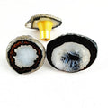HZ Handmade Natural Crystal Agate Doorknobs Comes with Agate Slice Handles Furniture Hardware for Cabinet & Drawers| SolveBox