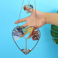Hot Saling Explosions Natural Metal Crystal Dream Catcher Pendant Peach Heart Life Tree Eco-friendly Painted Hanging Decorations