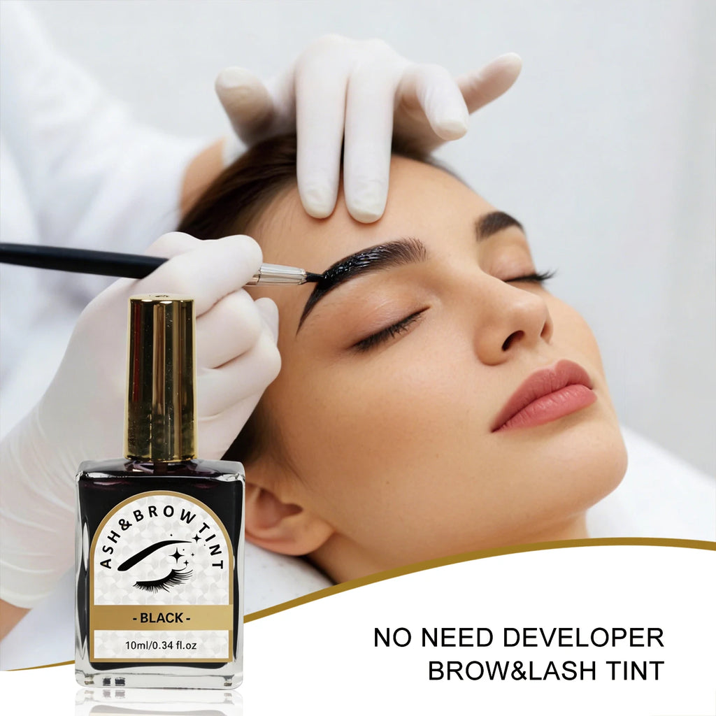 No developer Stay 3-7 days  Beauty Salon Black Brown Variations  Henna Eyebrows Paste Vegan Dye Shades Tint with private label