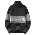 Custom Men's Knitted Turtleneck Sweater Long Sleeve Jacquard Sweater Knitwear Winter 7gg Anti-Pilling Roll Neck Knit Sweater