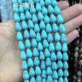 6*9mm 8*12mm 10*14mm Smooth Water Drop Bead Straight Hole Agate Turquoise Lapis Lazuli Gemstone Teardrop Bead for Jewelry Making