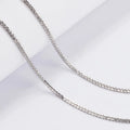 18K Gold Plating Chain 1.3mm Diamond Cut Wheat Chain Necklace 925 Silver Necklace Fashion Jewelry Necklaces