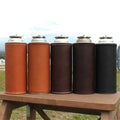 Camping Barbecue Leather Gas Tank Covers Mini Gas Canister Cover Protector PU Portable Gas Tank Case