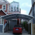 Aluminum Carport Parking Shed Metal Car Canopy with Polycarbonate Arched Roof